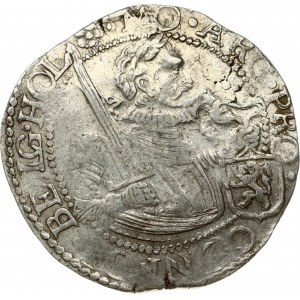 Netherlands HOLLAND 1 Nederlandse Rijksdaalder 1629 Obverse: Laureate 1/2 figure holding sword and arms in inner circle...