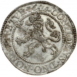 Netherlands ZEELAND 1 Lion Daalder 1646 Obverse: Armored knight looking right above lion shield in inner circle...