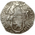 Netherlands KAMPEN 1 Lion Daalder 1648 Obverse: Armored knight looking left behind lion shield. Reverse...