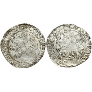 Netherlands ZEELAND 1 Lion Daalder 1649 Obverse: Armored knight looking right above lion shield in inner circle...