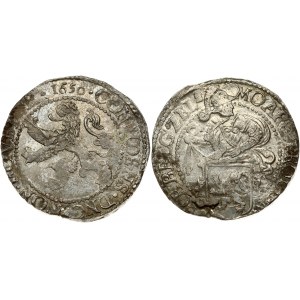 Netherlands ZEELAND 1 Lion Daalder 1650 Obverse: Armored knight looking right above lion shield in inner circle...