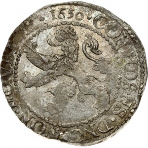 Netherlands ZEELAND 1 Lion Daalder 1650 Obverse: Armored knight looking right above lion shield in inner circle...