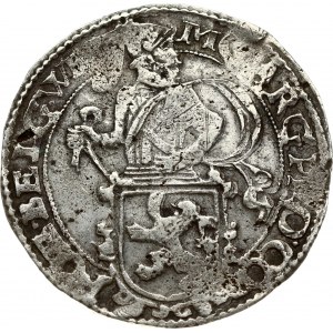 Netherlands WEST FRIESLAND 1 Lion Daalder 165? Obverse: Armored knight standing to left with head right. Reverse...