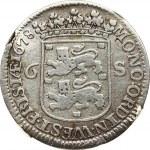 Netherlands WEST FRIESLAND 1 Scheepjesschelling 1678 Obverse: Crowned arms of West Friesland divide value. Reverse...