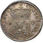 Netherlands ZEELAND 1 Silver Ducat 1679 Obverse: Standing armored Knight with crowned Zeeland shield at feet...