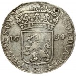 Netherlands GELDERLAND 1 Silver Ducat 1694 Obverse: Knight standing right; crowned lion shield at feet...