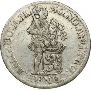 Netherlands HOLLAND 1 Silver Ducat 1694 Obverse: Standing armored Knight with crowned shield of Holland at feet...