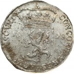 Netherlands DEVENTER 1 Silver Ducat 1698 Obverse: Armored knight looking right; without inner circle. Reverse...