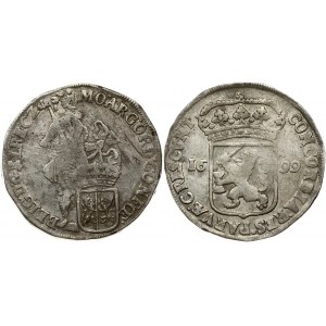 Netherlands GELDERLAND 1 Silver Ducat 1699 Obverse: Knight standing right; crowned lion shield at feet. Reverse...