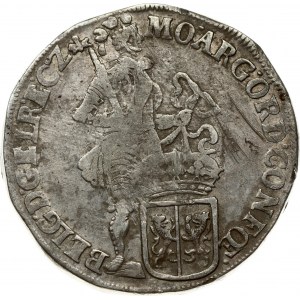 Netherlands GELDERLAND 1 Silver Ducat 1699 Obverse: Knight standing right; crowned lion shield at feet. Reverse...