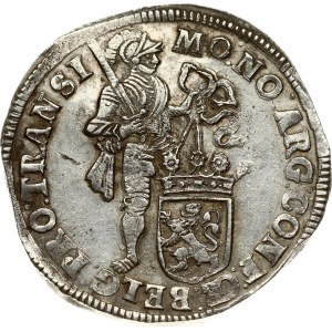 Netherlands OVERIJSSEL 1 Silver Ducat 1699 Obverse: Standing, armored knight with crowned shield of Overyssel at feet...