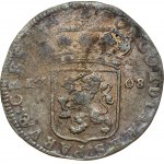 Netherlands GELDERLAND 1 Silver Ducat 1708 Obverse: Knight standing; small arms of Gelderland. Obverse Legend...