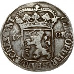 Netherlands OVERIJSSEL 1 Silver Ducat 1708 Obverse: Standing, armored knight with crowned shield of Overyssel at feet...