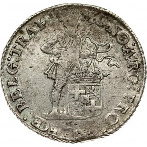Netherlands 1 Silver Ducat 1767 UTRECHT. Av: Standing armored knight with crowned Utrecht shield at feet. Av. Legend...