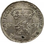 Netherlands 1 Silver Ducat 1767 UTRECHT. Av: Standing armored knight with crowned Utrecht shield at feet. Av. Legend...