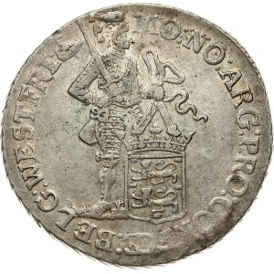 Netherlands WEST FRIESLAND 1 Silver Ducat 1772 Obverse: Standing armored knight with crowned shield of West...