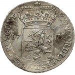 Netherlands WEST FRIESLAND 1 Silver Ducat 1772 Obverse: Standing armored knight with crowned shield of West...