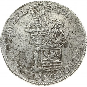 Netherlands ZEELAND 1 Silver Ducat 1773 Obverse: Standing armored Knight with crowned Zeeland shield at feet...