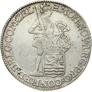 Netherlands ZEELAND 1 Silver Ducat 1773 Obverse: Standing armored Knight with crowned Zeeland shield at feet. Reverse...