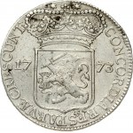 Netherlands ZEELAND 1 Silver Ducat 1773 Obverse: Standing armored Knight with crowned Zeeland shield at feet. Reverse...