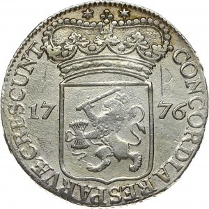Netherlands ZEELAND 1 Silver Ducat 1776 Obverse: Standing armored Knight with crowned Zeeland shield at feet...