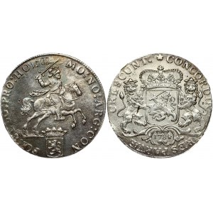 Netherlands HOLLAND 1 Ducaton 1784 Obverse: Armored Knight on horse holding sword above head; crowned arms of Holland...