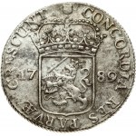 Netherlands UTRECHT 1 Silver Ducat 1789 Obverse: Standing armored knight with crowned Utrecht shield at feet. Reverse...