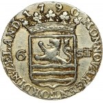 Netherlands ZEELAND 1 Scheepjesschelling 1790 Obverse: Crowned arms of Zeeland divide value. Obverse Legend: MO(N) NO(V...