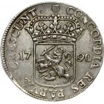 Netherlands UTRECHT 1 Silver Ducat 1790 Obverse: Standing armored knight with crowned Utrecht shield at feet. Reverse...