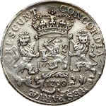 Netherlands WEST FRIESLAND 1/2 Ducaton 1790/89 Obverse: Armored knight on horse above crowned shield of West-Friesland...