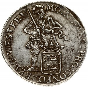 Netherlands WEST FRIESLAND 1 Silver Ducat 1794 Obverse: Standing armored knight with crowned shield of West...