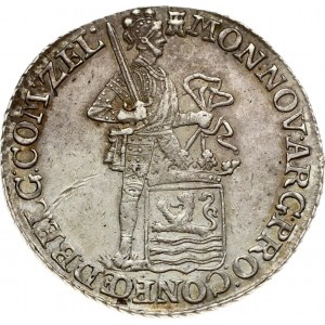 Netherlands ZEELAND 1 Silver Ducat 1795 Obverse: Standing armored knight, crowned shield by legs. Reverse...