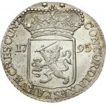 Netherlands ZEELAND 1 Silver Ducat 1795 Obverse: Standing armored knight, crowned shield by legs. Reverse...