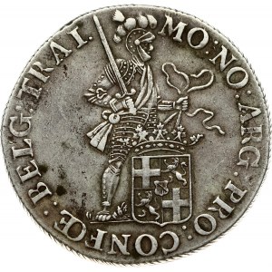 Netherlands UTRECHT 1 Silver Ducat 1800 Obverse: Standing armored knight, crowned shield by legs. Reverse...