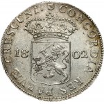 Netherlands UTRECHT 1 Silver Ducat 1802 Obverse: Standing armored knight, crowned shield by legs. Reverse...