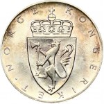 Norway 10 Kroner 1964 Constitution sesquicentennial. Olav V (1957-1991). Obverse: Crowned shield. Reverse...