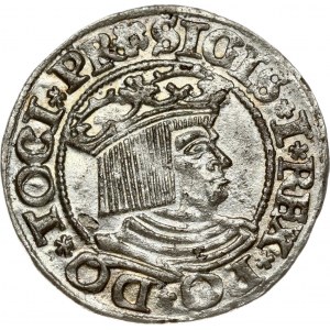 Poland Gdansk 1 Grosz 1534 Sigismund I the Old (1506-1548). Obverse: Crowned bust right. Lettering: *SIGIS * I * REX ...