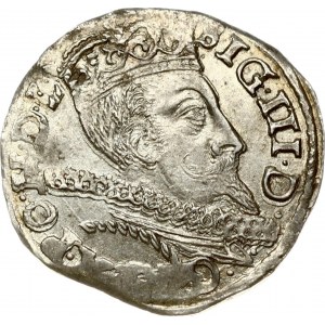 Poland 3 Groszy 1597 Bydgoszcz Sigismund III Vasa (1587-1632). Obverse: Crowned bust right. Reverse: Value...