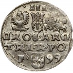 Poland 3 Groszy 1599 Wschowa Sigismund III Vasa (1587-1632). Obverse: Crowned bust right. Reverse: Value; divided date...