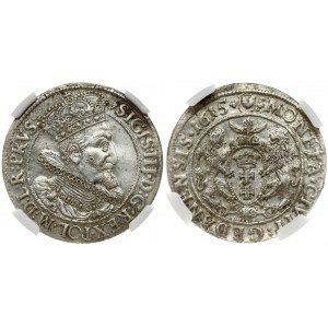 Poland Gdansk 1 Ort 1615 SA Sigismund III Vasa (1587-1629). Obverse: Crowned and armored bust right...