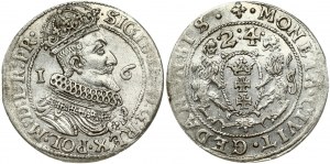 Poland Gdansk 1 Ort 1624/23 Sigismund III Vasa (1587-1632). Obverse Lettering: SIGIS III D G REX POL M D L R PR...