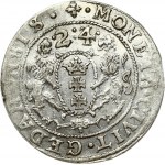 Poland Gdansk 1 Ort 1624/23 Sigismund III Vasa (1587-1632). Obverse Lettering: SIGIS III D G REX POL M D L R PR...