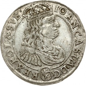 Poland 6 Groszy 1667 TLB Bydgoszcz. John II Casimir Vasa (1649-1668). Obverse: Crowned bust right in linear circle...