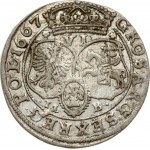 Poland 6 Groszy 1667 TLB Bydgoszcz. John II Casimir Vasa (1649-1668). Obverse: Crowned bust right in linear circle...