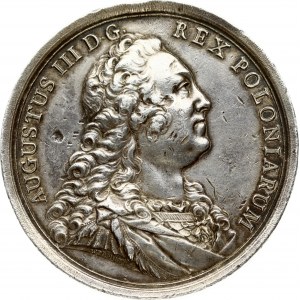 Poland Medal 1752 on the occasion of the Order of the White Eagle. August III (1733-1763); Medal signed Wermuth...