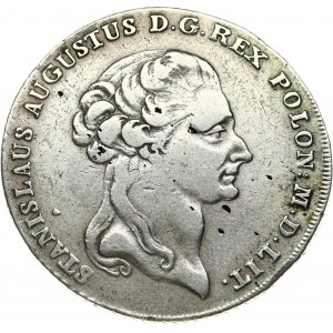 Poland 1 Thaler 1794 Warsaw. Stanislaus Augustus(1764-1795). Obverse: Head right. Obverse Legend...