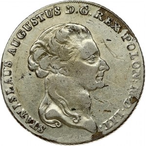 Poland 1 Thaler 1794 Warsaw. Stanislaus Augustus(1764-1795). Obverse: Head right. Obverse Legend...