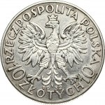Poland 10 Zlotych 1932 Obverse: National arms flanked by value. Obverse Legend: RZECZPOSPOLITA POLSKA. Reverse...