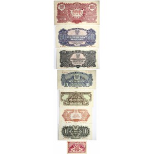 Poland 50 Groszy - 100 Zlotych 1944 Banknotes. Obverse Lettering: Narodowy bank polski. Reverse Lettering...