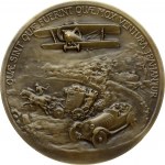 Romania Medal Roumaine de Navigation Aerienne founded (1920); by Aristide Blank, by Henry Nocq; Obverse: Two bi...